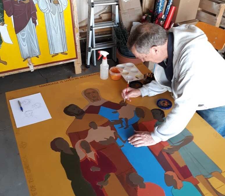 St. Bridget Icon Writing