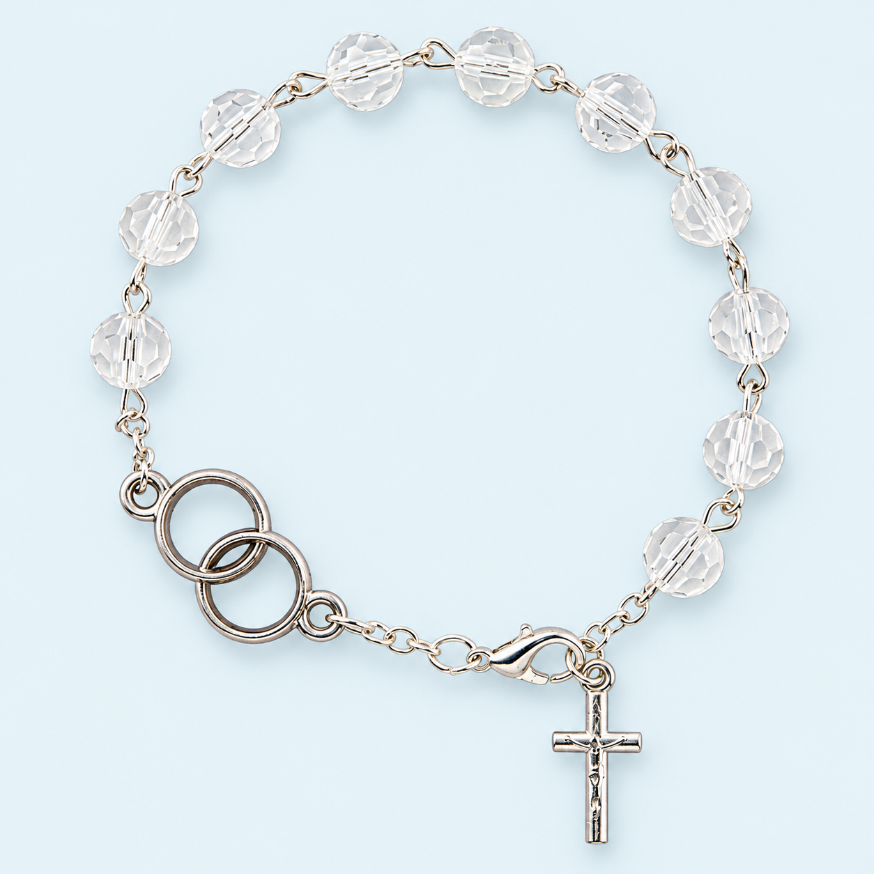 Clear Wedding Bracelet – 8 mm