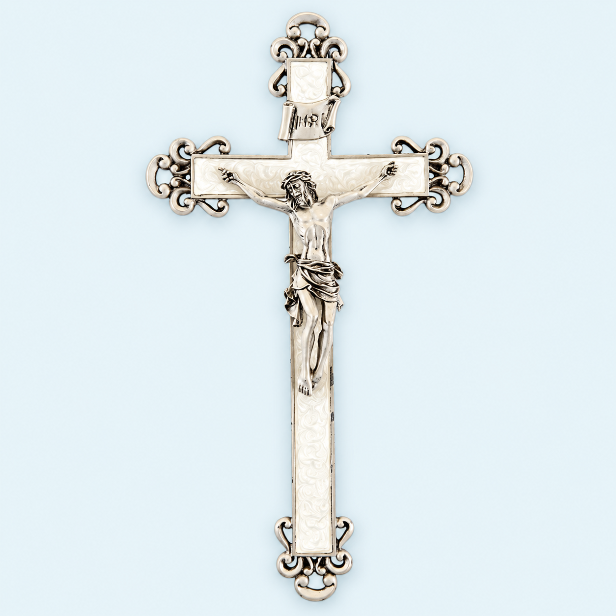 Crucifix - Pearlized White