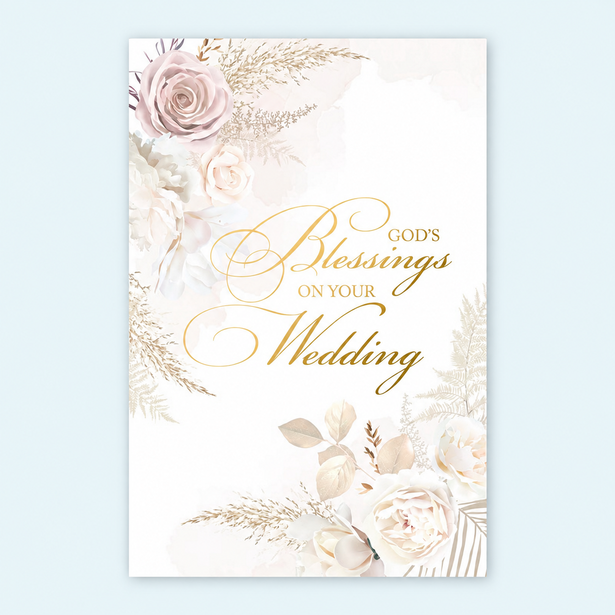 God’s Blessings Wedding Card