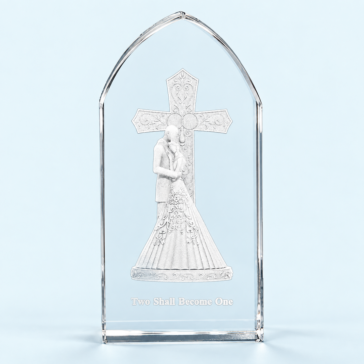 Wedding Etched Glass Stand
