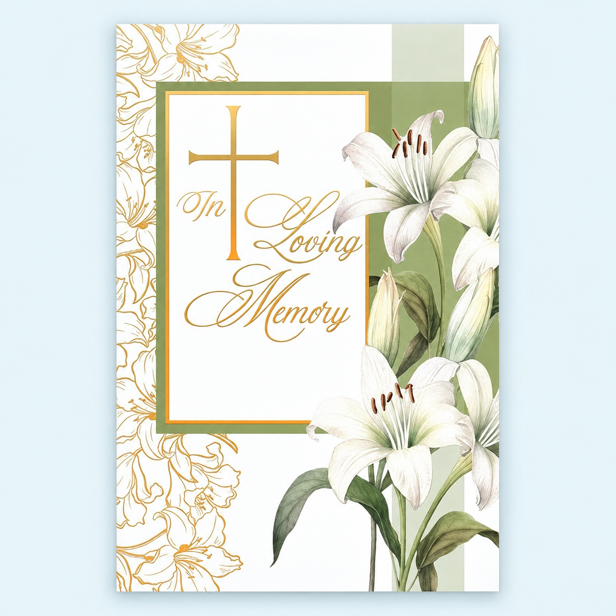 In Loving Memory Sympathy Booklet – Design 1