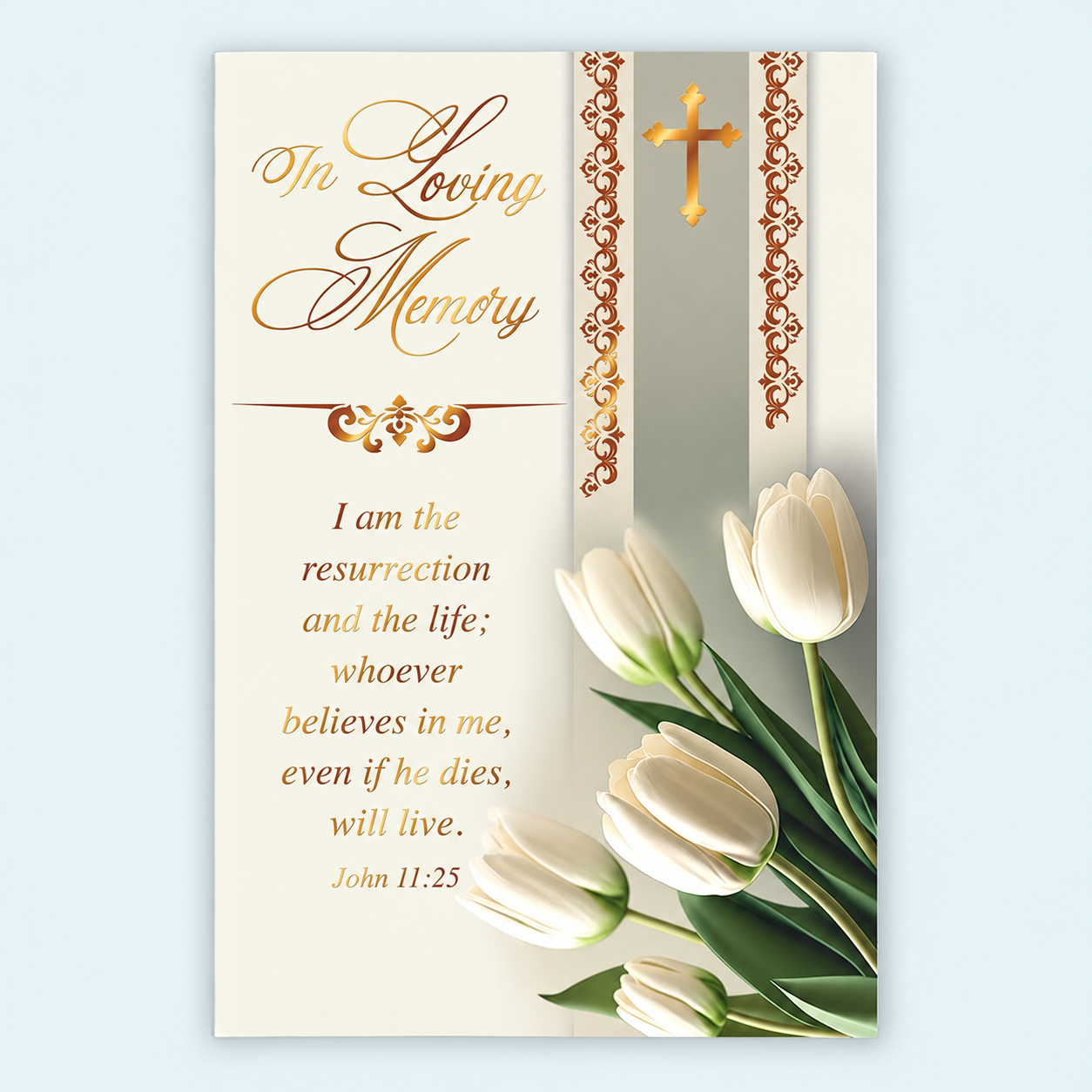 In Loving Memory Sympathy Booklet – Design 3