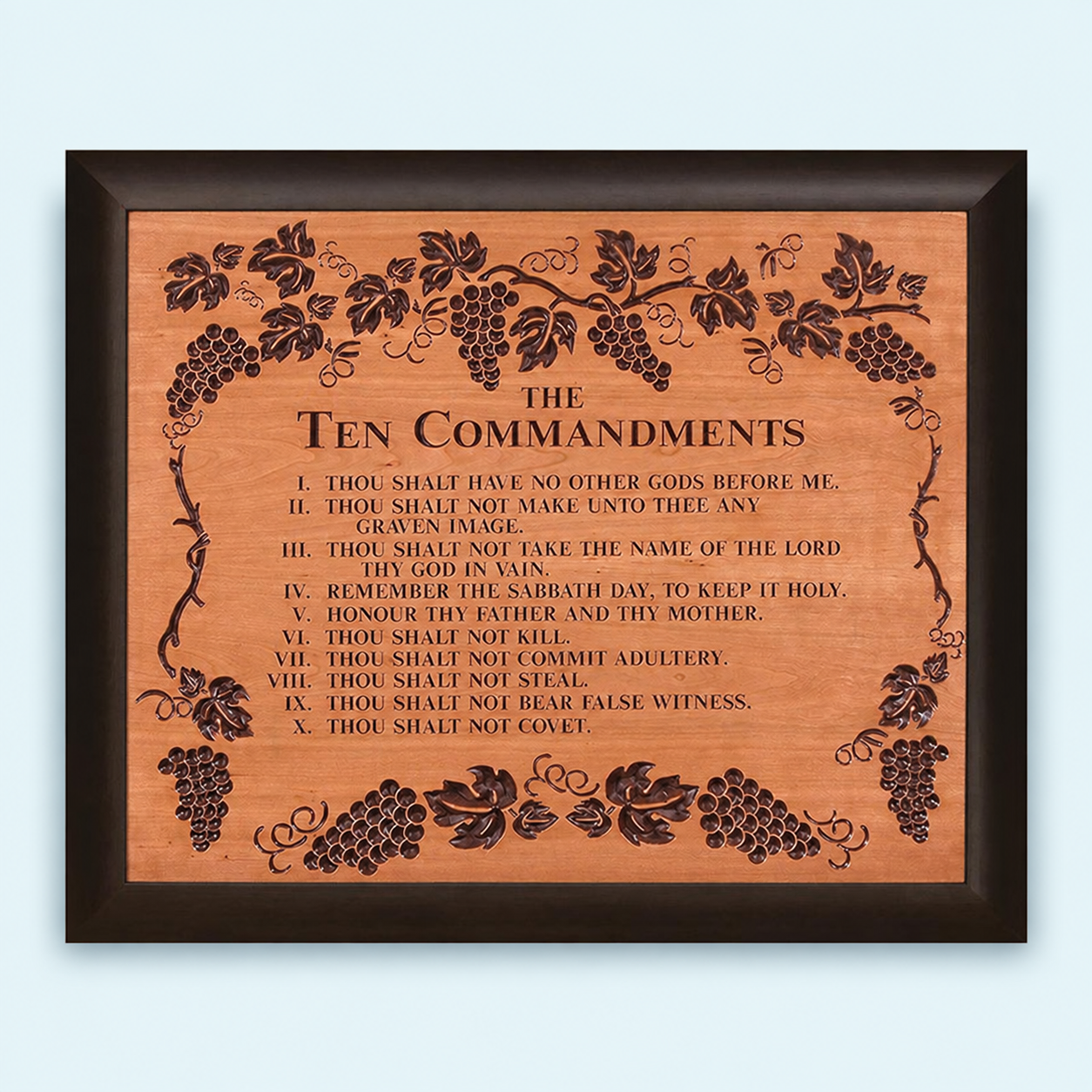 Ten Commandments Carved Art – 35.75 in.