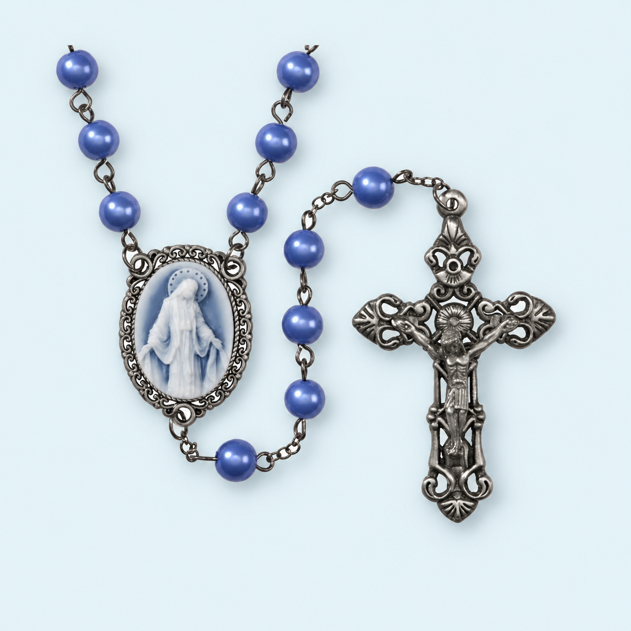 Our Lady of Grace Cameo Rosary