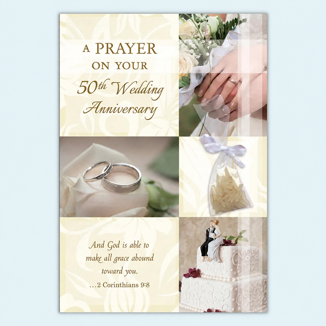 50th Wedding Anniversary Card – Design WA37114