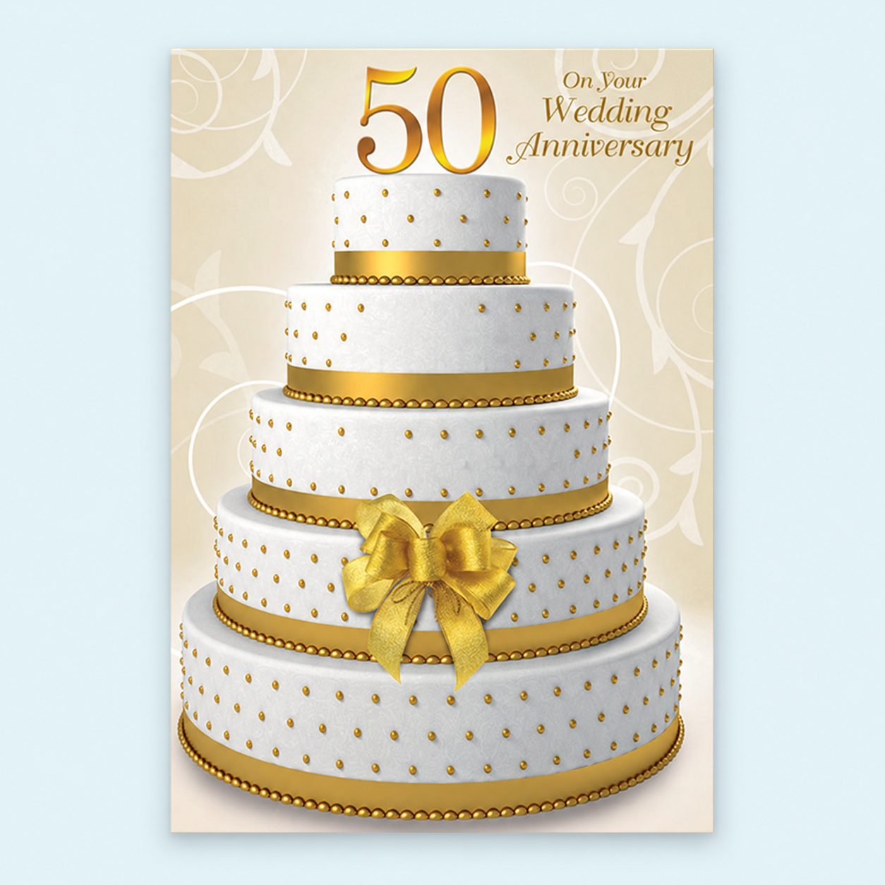 50th Wedding Anniversary Card – Design WA53073