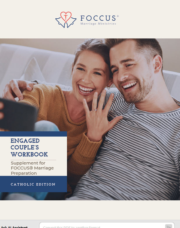 Engaged Couple Workbook Catholic - English - Set of 2